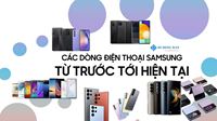 Khám phá  tất cả các dòng điện thoại Samsung từ trước tới thời điểm hiện tại