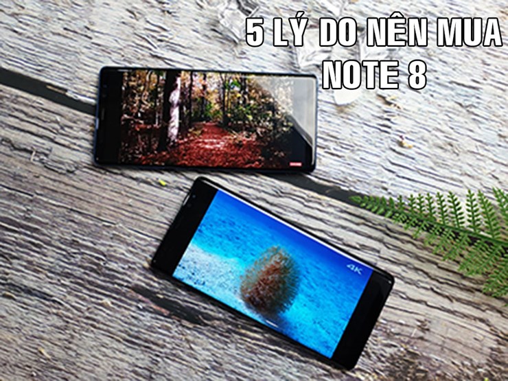 5 lý do khiến bạn mua Galaxy Note 8 ngay hôm nay!!!