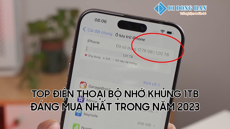Top những chiếc điện thoại có bộ nhớ khủng lên tới 1TB đáng mua nhất trong năm 2023
