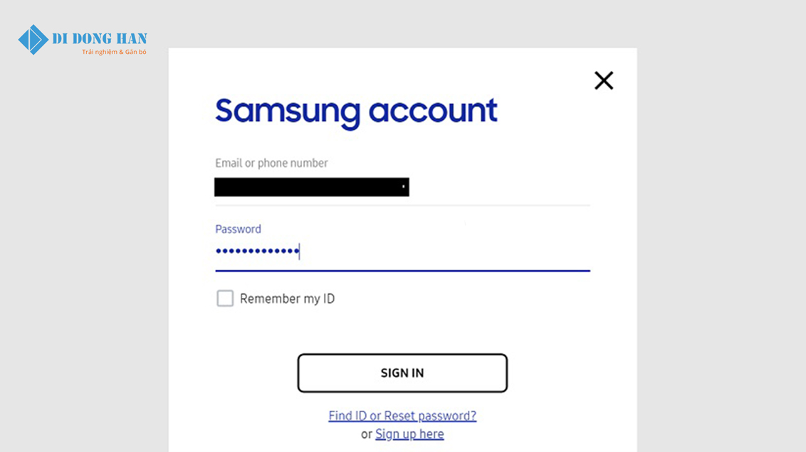 đăng nhập tài khoản samsung trên find my mobile.jpg