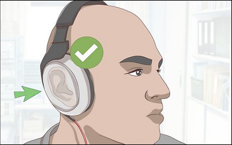 Cách đeo tai nghe Headphone