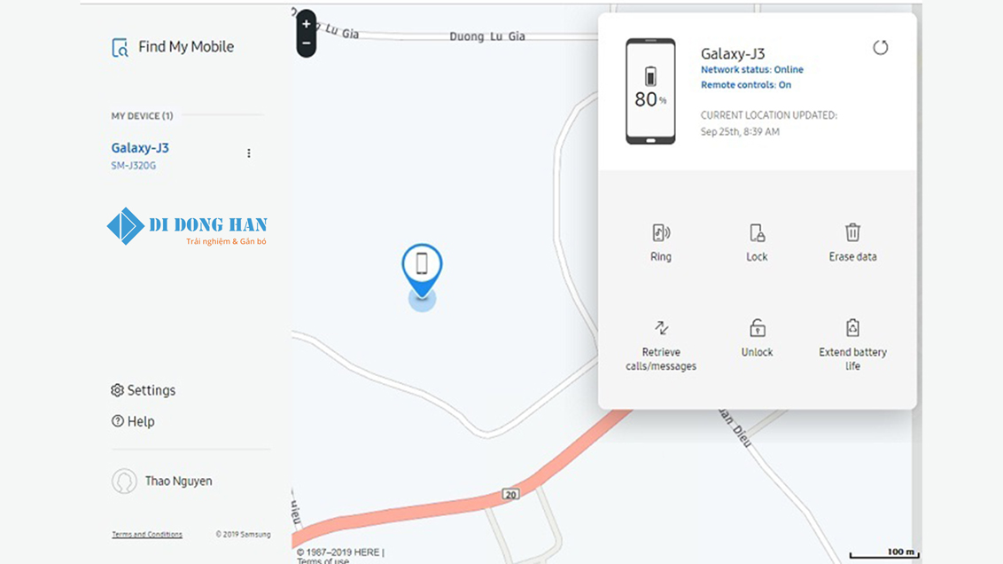 find my mobile tự động liệt kê các thiết bị của bạn.jpg