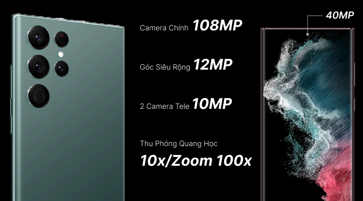 Camera Galaxy S22 Ultra 12/512GB Hàn Quốc