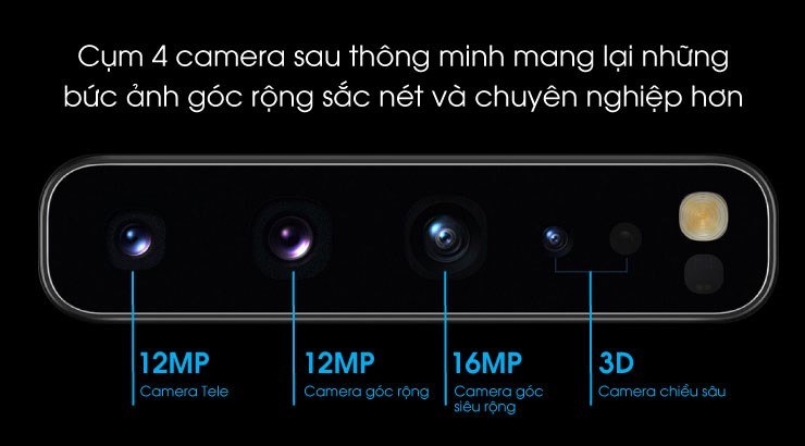 cụm camera sau  trên samsung galaxy S10 5G  xách tay hàn quốc giá rẻ