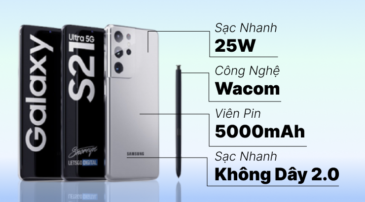 Dung lượng pin của S21 Ultra 512GB Hàn Quốc