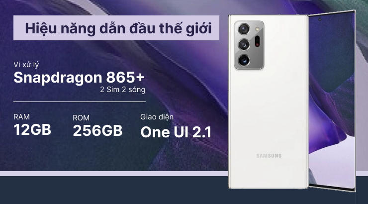 Hiệu năng của Note 20 Ultra 5G Quốc Tế Hongkong 2 sim