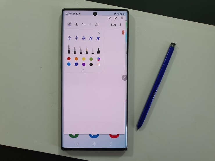 Chuc nang ghi chu cua S-Pen tren Galaxy Note 10 Plus 5G xach tay Han Quoc