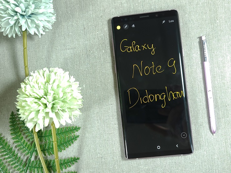 Ghi chú khi màn hình tắt trên Note 9 xách tay Hàn Quốc