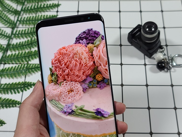 Màn hình hiển thị của Galaxy S8 Plus quốc tế