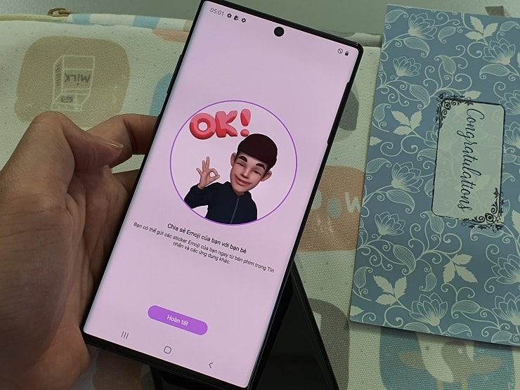 Tao Emoji cua Galaxy Note 10 Plus 5G xach tay Han Quoc