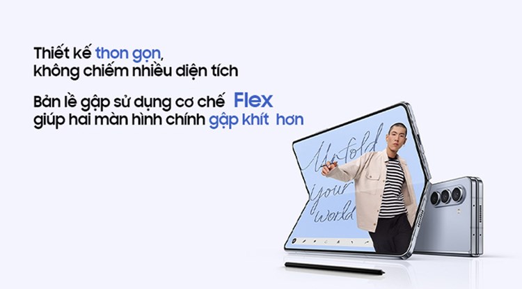 Samsung Galaxy Z Fold 5 5G 512GB chính hãng Việt Nam màn hình hiển thị.jpg