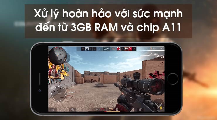 Vi xử lí mạnh mẽ của iPhone 8 Quốc Tế